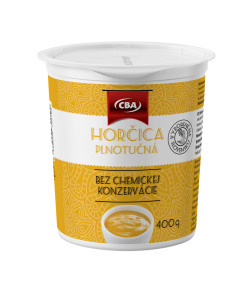 CBA Horčica plnotučná 400 g