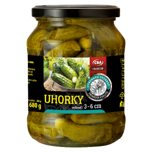 CBA Premium uhorky 3-6 cm 680g
