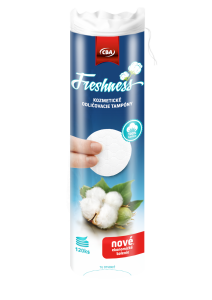 CBA Freshness kozmetické odličovacie tampóny 100% bavlna 120 ks