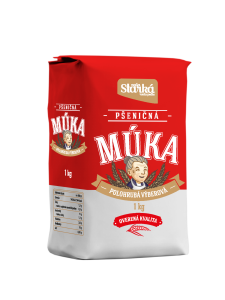 CBA Naša starká pšeničná múka výberová polohrubá 1 kg