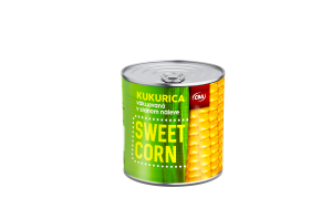 CBA kukurica vákuovaná v slanom náleve SWEET CORN 340 g (PP 285 g)