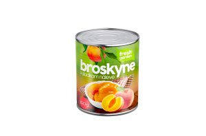 CBA Fresh Garden broskyne v sladkom náleve 820 g (PP 470 g)