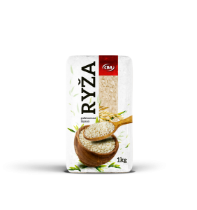 CBA Ryža lúpaná guľatozrnná 1 kg (fólia)