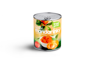 CBA Fresh Garden lúpané mandarínky sladkom náleve 312 g (PP 175 g)