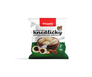 CBA Frizanto zemiakovo-tvarohové knedličky lieskovoorieškové hlbokozmrazené 480g