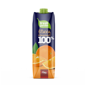 CBA Fresh Garden šťava pomaranč 100% 1 l