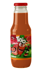 CBA Premium nápoj Trio mrkva-jahoda-jablko 750 ml (v skle)