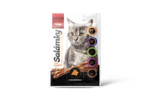 CBA salámky pre mačky s hovädzinou 15g (3 x 5g)