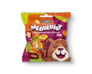 CBA CUKO MEDVEDÍKY 80 g - želé s ovocnou šťavou a vitamínom C