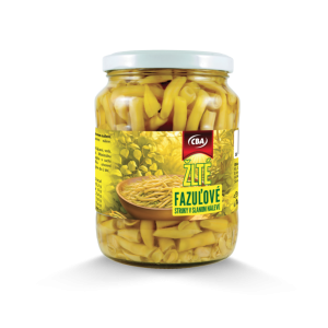 CBA žlté fazuľové struky v slanom náleve 660 g (PP 360 g)