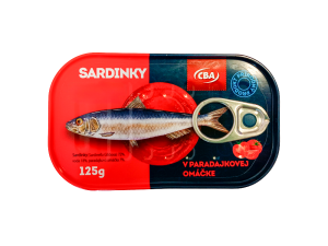 CBA sardinky v paradajkovej omáčke 125g