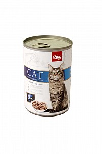 CBA kompletné krmivo pre mačky s rybou 415g