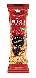 CBA Mȕsli tyčinka brusnica 30g