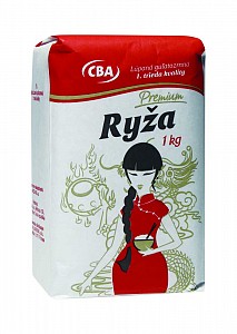 CBA Premium Ryža lúpaná guľatozrnná 1. trieda kvality 1 kg