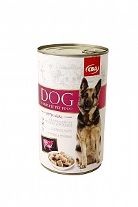 CBA kompletné krmivo pre psy s teľacinou 1240g