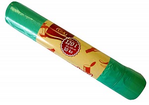 CBA Vrecia na odpad zaťahovacie 120 l / 10 ks