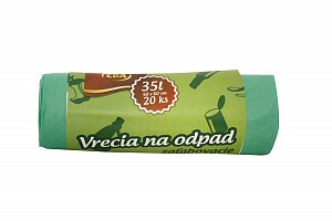 CBA Vrecia na odpad zaťahovacie 35 l / 20 ks